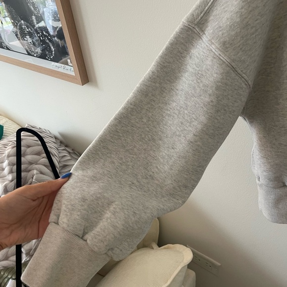 Abercombie Grey Essential Half Zip - Picture 6 of 7